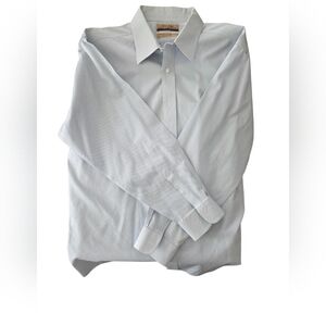 Men's Light Blue Long-Sleeve Dress Shirt - Classic Point Collar